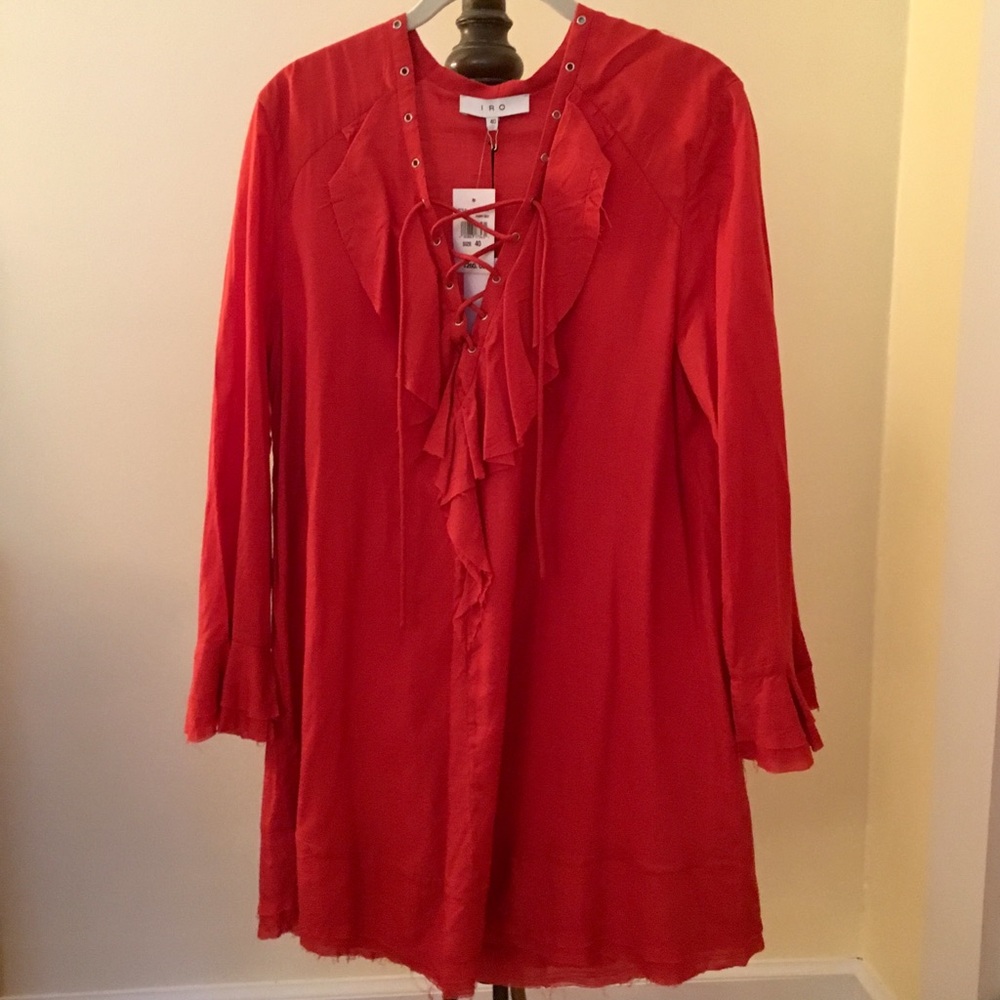 IRO Florine Dress in Poppy Red